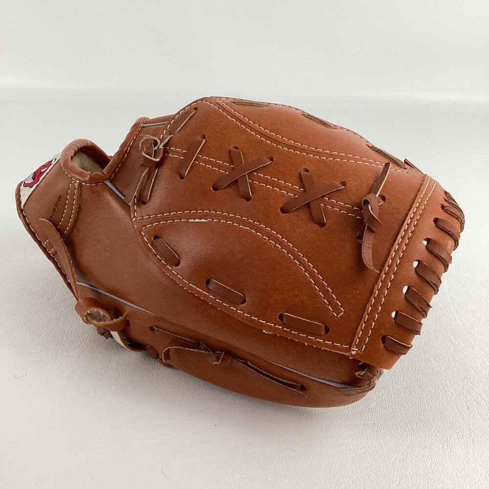 Cleveland Indians Baseball Glove Genuine Cowhide Laced Flex Action 2606 - Picture 5 of 10